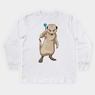 Meerkat Darts Dart Kids Long Sleeve T-Shirt